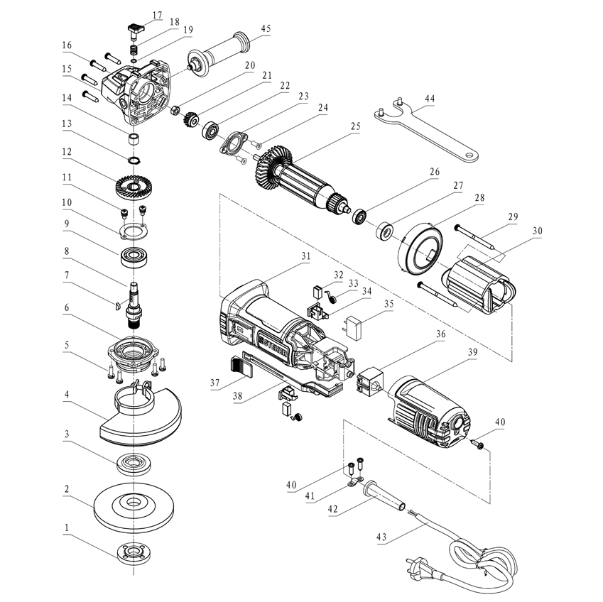 УШМ (Болгарка), 125 мм AGS-125-1000
