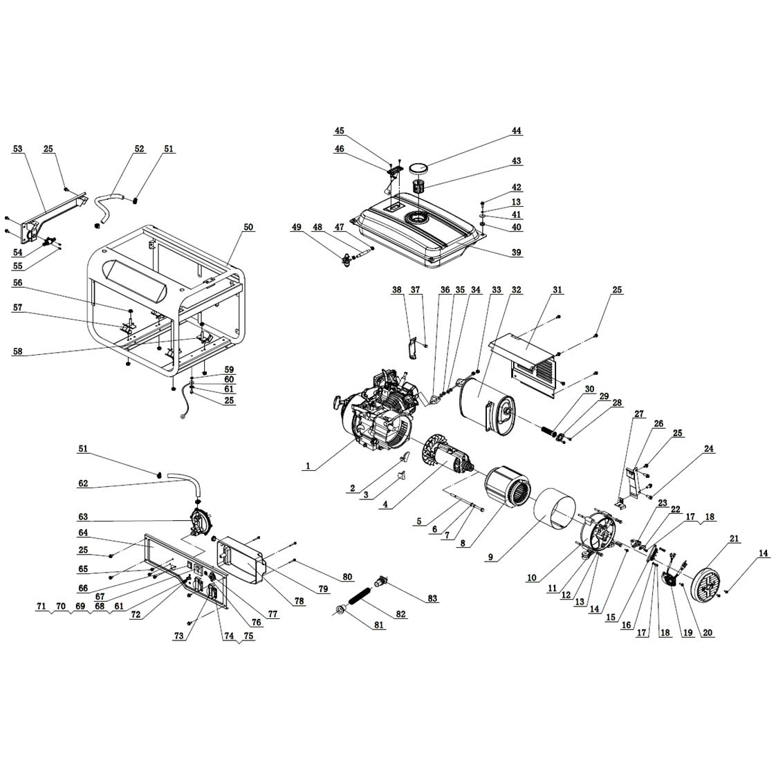 Генератор многотопливный ЗЭСГ-2200-М2