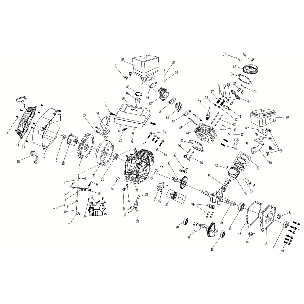 Мотопомпа бензиновая МП-1600
