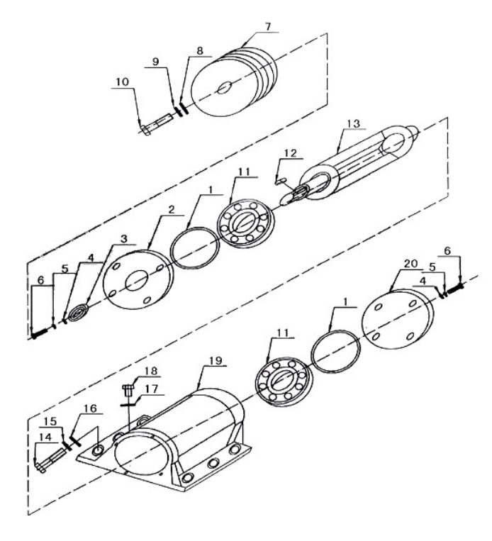 2 РЕМЕНЬ - ШКИВ - ВИБРАТОР  - ПОДШИПНИКИ ВИБРОПЛИТА CHAMPION PC9045F