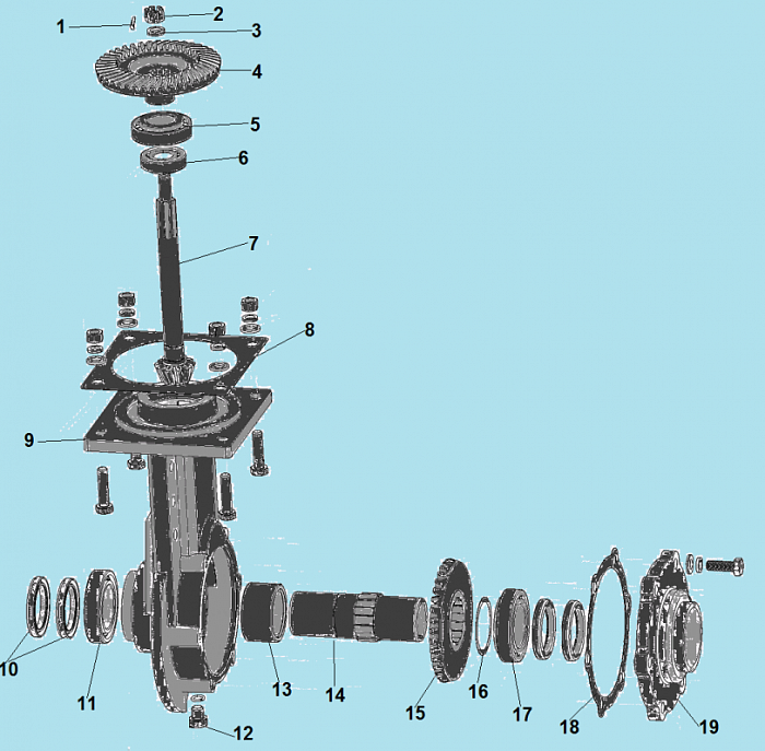 4 РЕДУКТОР - ШЕСТЕРНИ DC1193E МОТОБЛОК CHAMPION