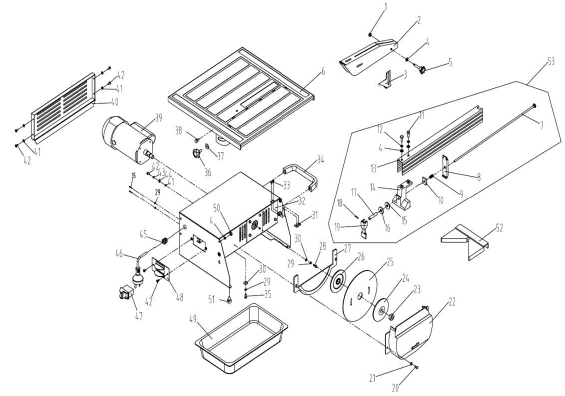 ЗАПЧАСТИ ДЛЯ ПЛИТКОРЕЗА ЭЛЕКТРИЧЕСКОГО ELITECH ПР 550