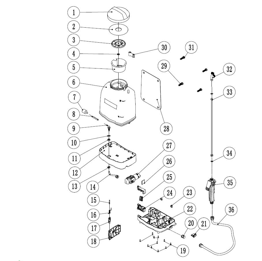 Опрыскиватель аккумуляторный Li-Ion, 15 л ОПЛ-15