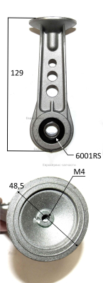 Шатун-поршень D.25х48,5 мм, L.130 мм