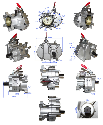 Редуктор в сборе. 03.10.0400. БМ 200Н