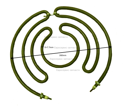 ТЭН кольцевой 220В, 1500Вт